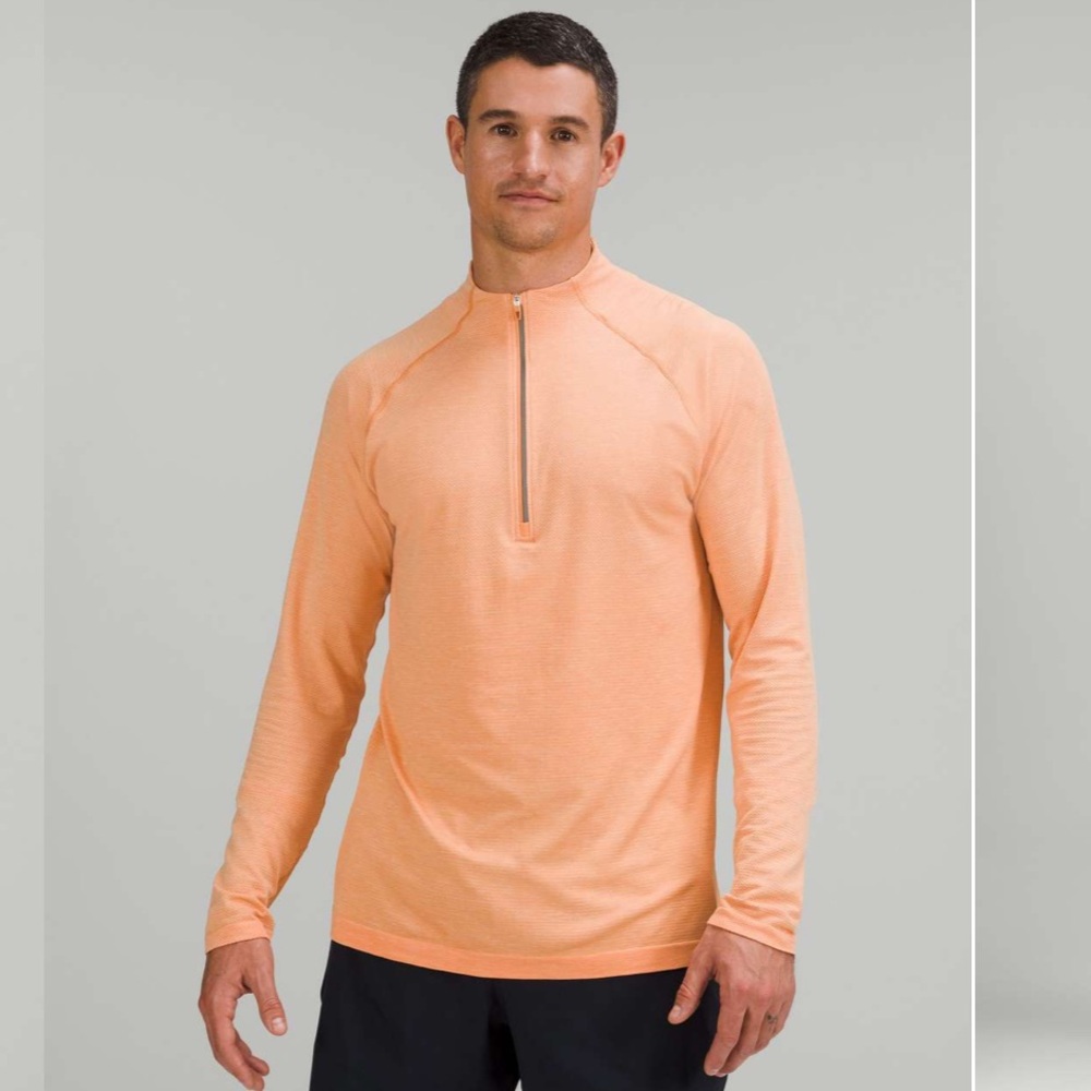 Lululemon Metal Vent Tech Half-Zip 2.0
Stoney Peach Orange size Large fit